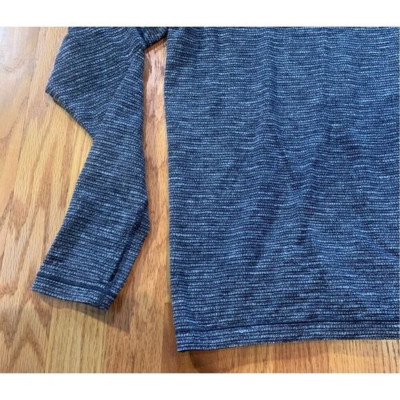 70- LULULEMON HEALTHY HEART GRAY YOGA HIGH NECK SHRT TOP SWEATSHIRT SZ M - Picture 7 of 7